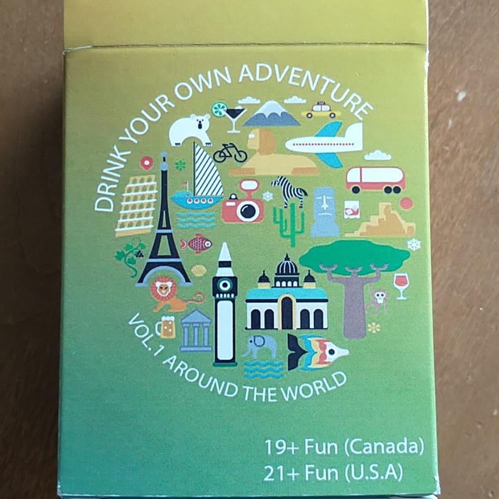 Drink your own adventure card game